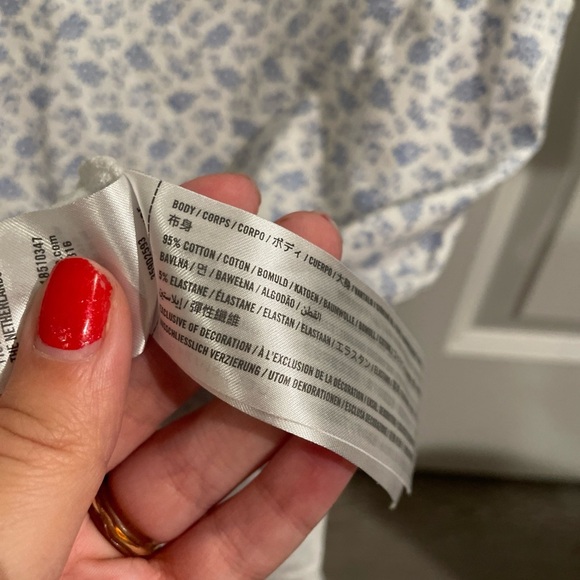 Hollister White and Blue Floral Mini Dress - Picture 4 of 5